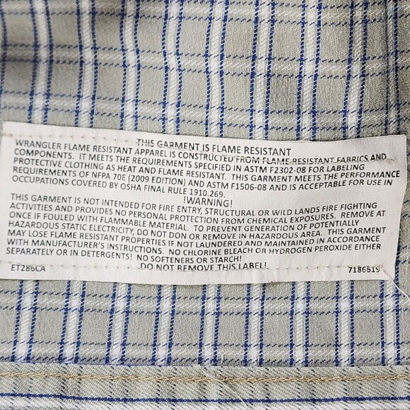 Wrangler Riggs Workwear Mens FR Shirt Size XXL - Picture 11 of 15